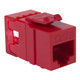 CAT6 RJ45 Keystone Jack for HD Style - Red, Single IC1078F6RD CAT6 RJ45 Keystone Jack for HD Style - Red, Single IC1078F6RD